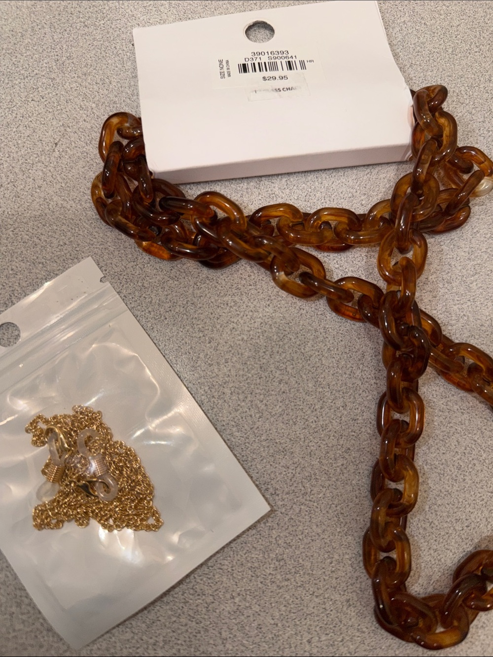 LOFT Resin Eyeglass Sunglasses Chain + Goldtone - Picture 5 of 5